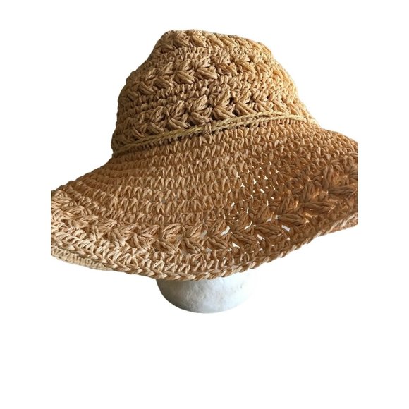 Panama Jack Accessories - PANAMA JACK Crocheted Toyo Sun Hat One Size Natural Color